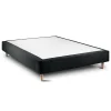 Sommeil De Plomb Sommier Tapissier Bouclette Noir 150x190 H35cm