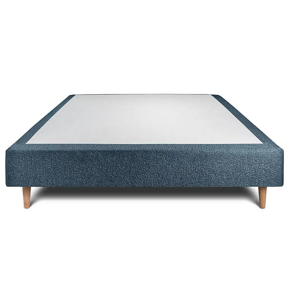 Sommeil De Plomb Sommier Tapissier Bouclette Bleu 160x200 H35cm