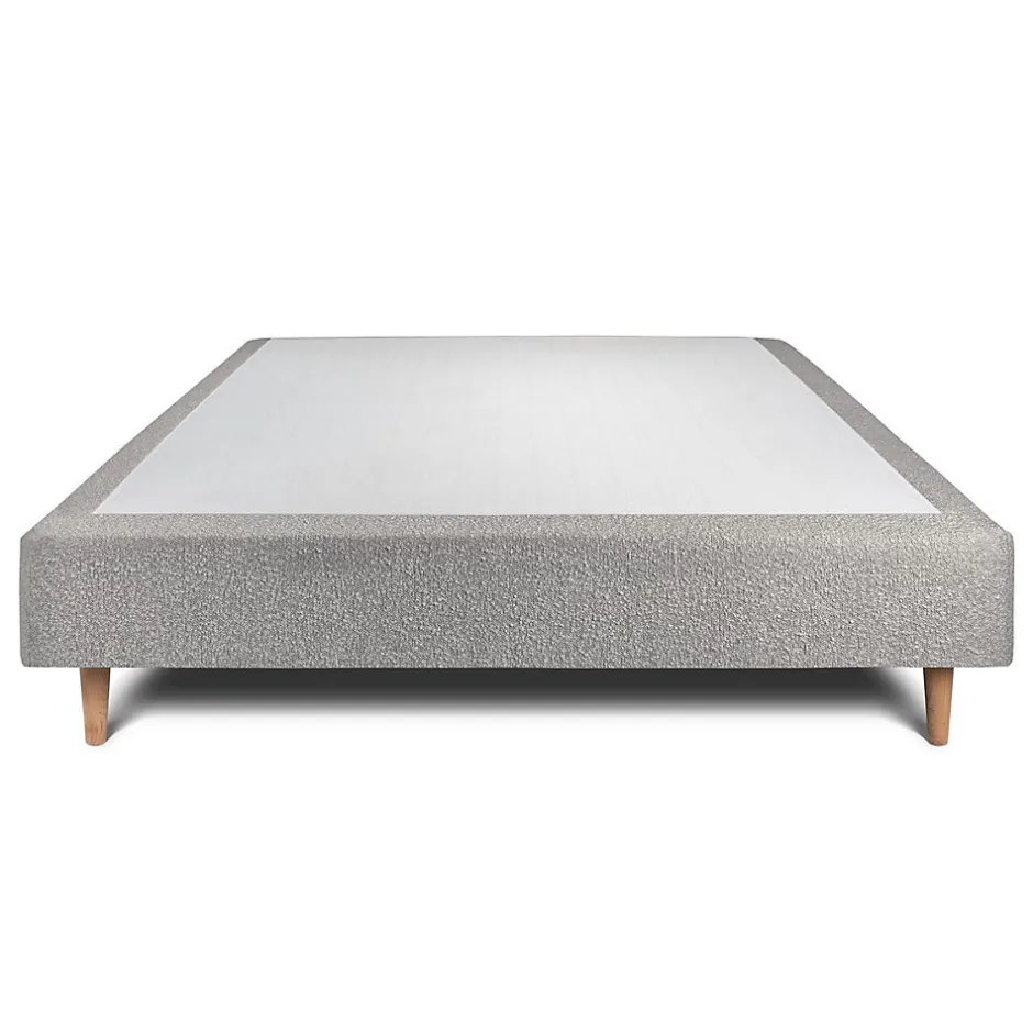 Sommeil De Plomb Sommier Tapissier Bouclette Gris 135x190 H35cm