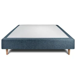 Sommeil De Plomb Sommier Tapissier Bouclette Bleu 135x190 H35cm New