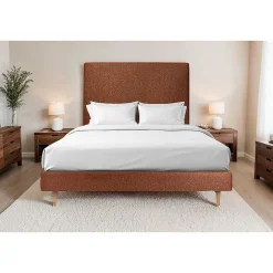 Sommeil De Plomb Sommier Tapissier Bouclette Terracotta 150x190 H29cm
