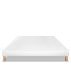 Bellecour Sommier tapissier Capucine 140x190 cm Epaisseur 13 cm Blanc (pieds non inclus) Clearance