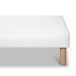 Bellecour Sommier tapissier Capucine 140x190 cm Epaisseur 13 cm Blanc (pieds non inclus) Clearance
