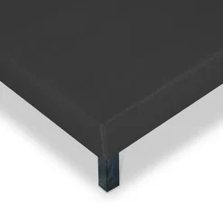 Bellecour Sommier tapissier Capucine 90x190 cm Epaisseur 13 cm Gris anthracite (pieds non inclus) Hot