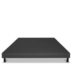 Bellecour Sommier tapissier Capucine 160x200 cm Epaisseur 13 cm Gris anthracite (pieds non inclus) Discount