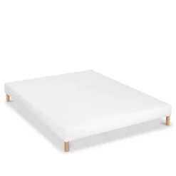 Bellecour Sommier tapissier Constantine 80x200 cm Epaisseur 18 cm Blanc (pieds non inclus) Discount