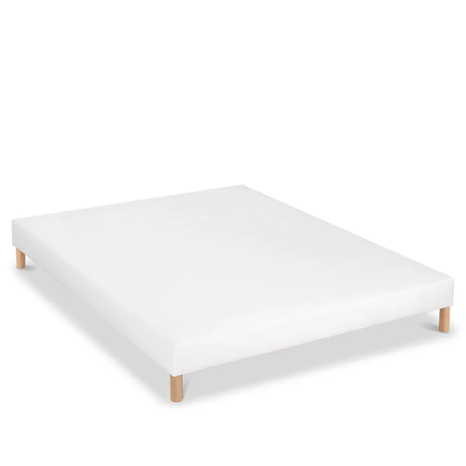 Bellecour Sommier tapissier Constantine 80x200 cm Epaisseur 18 cm Blanc (pieds non inclus) Discount
