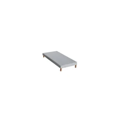 Idliterie Sommier tapissier gris chiné 90x200