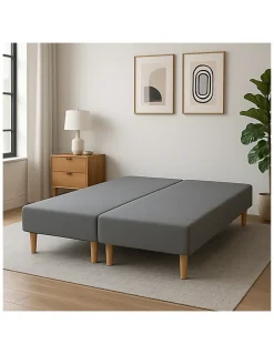 By Sommiflex. SOMMIER TAPISSIER GRIS 70x200x2 (140x200) FABRICATION FRANÇAISE ARTISANALE PIEDS OFFERTS HAUTEUR avec PIEDS 27 cm Best