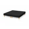 By Sommiflex. SOMMIER TAPISSIER NOIR 90x200x2 (180x200) FABRICATION FRANÇAISE ARTISANALE PIEDS OFFERTS HAUTEUR avec PIEDS 27 cm