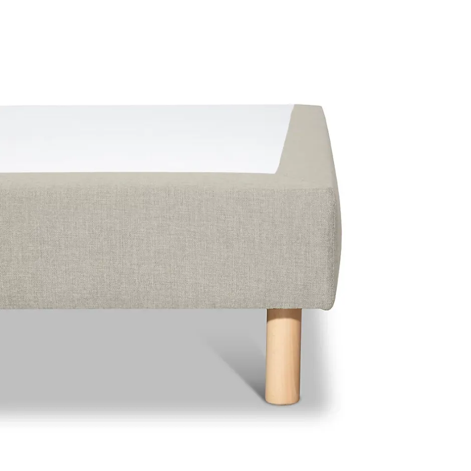 Bellecour Sommier tapissier Sisal 90x190 cm Epaisseur 18 cm Beige (pieds non inclus) Online