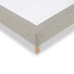 Bellecour Sommier tapissier Sisal 160x200 cm Epaisseur 18 cm Beige (pieds inclus)