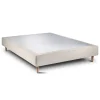 Sommeil De Plomb Sommier Tapissier Tissu Beige clair 150x190 H35cm Best