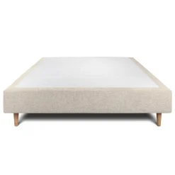 Sommeil De Plomb Sommier Tapissier Tissu Beige clair 150x190 H35cm Best