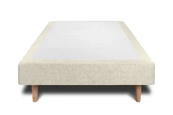 Sommeil De Plomb Sommier Tapissier Tissu Beige clair 100x200 H29cm
