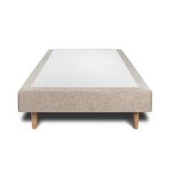 Sommeil De Plomb Sommier Tapissier Tissu Beige brun 90x190 H29cm Sale