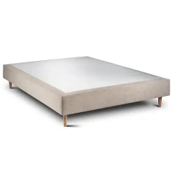 Sommeil De Plomb Sommier Tapissier Tissu Beige brun 150x200 H35cm Outlet