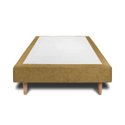 Sommeil De Plomb Sommier Tapissier Tissu Jaune 100x200 H29cm