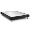 Sommeil De Plomb Sommier Tapissier Tissu Noir 150x190 H29cm Hot