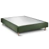 Sommeil De Plomb Sommier Tapissier Tissu Vert 140x190 H35cm Clearance