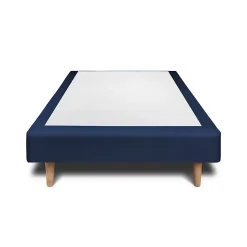 Sommeil De Plomb Sommier Tapissier Velours Bleu 90x200 H29cm Outlet