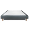 Sommeil De Plomb Sommier Tapissier Velours Gris anthracite 140x190 H29cm Online