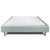 Sommeil De Plomb Sommier Tapissier Velours Gris bleuté 160x200 H35cm Sale