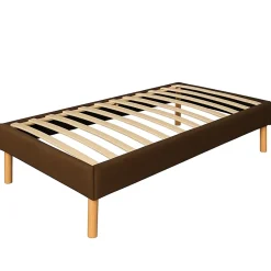 Nuits D'Or SOMMIER TAPISSIER 80x190 cm - 20 cm - 13 lattes - montage rapide et facile - revêtement facile d'entretien - GREGORY MARRON Discount