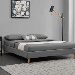King Of Dreams Sommier Tapissier 160x200 cm - 20 cm - 13 Lattes - Montage Rapide et Facile - Design Moderne et Esthétique - ADRIEN GRIS Outlet