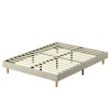 Teeno Sommier tapissier 140x200cm, 14 lattes, 9 pieds Hauteur du cadre 29 cm