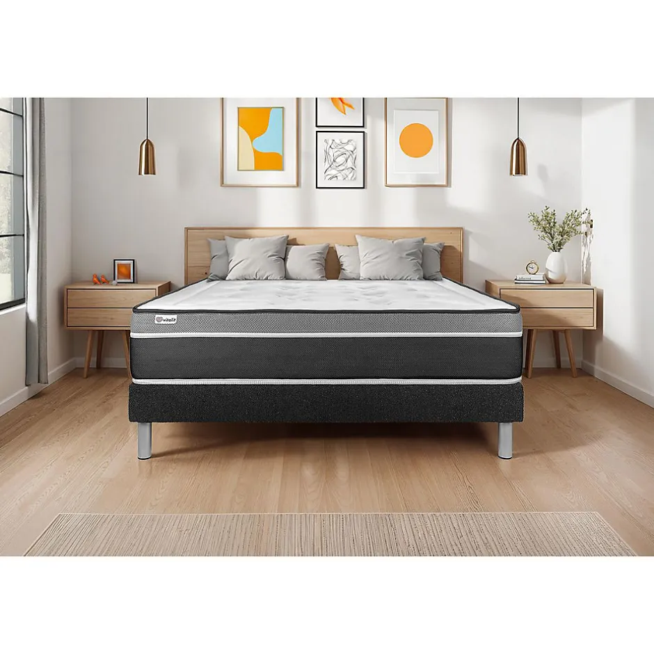 Vitalit Sommier VITAL'SOM Noir 90 x 200 cm