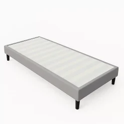 Nuits D'Or Sommier 90x190 - 20 cm - Déhoussable - 13 Lattes - Montage Rapide et Facile - Housse Lavable - Confort Optimal - Opale Gris Outlet