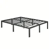 Teeno Sommier 140x190, Cadre de Lit 140x190 cm, Hauteur 36 cm pour Rangement, Plateforme en Métal, Lit 140 x 190 avec Sommier