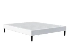 King Of Dreams Sommier 140x200 cm - dehoussable - blanc - pieds 20 cm - 2x13 lattes - soutien ferme - confort optimal - usage quotidien Sale