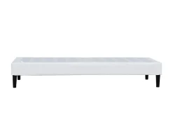 King Of Dreams Sommier 90x190 cm - déhoussable - pieds 20 cm - 13 lattes - soutien ferme - confort - usage quotidien - blanc