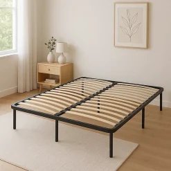 Nuits D'Or Sommier 180x200 cm - Jacky - Solide et Confortable x 29 cm - Cadre à lattes + 6 pieds en métal - Épaisseur métal 1,2 mm - 14 latte Outlet