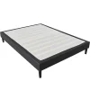 King Of Dreams Sommier 140x190 cm dehoussable noir - pieds 20 cm - 13 lattes - soutien ferme - confort - ideal pour - facile entretien Discount