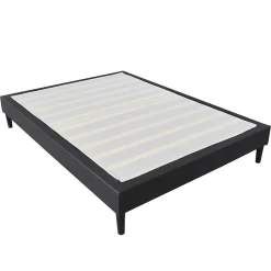 King Of Dreams Sommier 140x190 cm dehoussable noir - pieds 20 cm - 13 lattes - soutien ferme - confort - ideal pour - facile entretien Discount