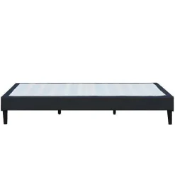 King Of Dreams Sommier 140x190 cm dehoussable noir - pieds 20 cm - 13 lattes - soutien ferme - confort - ideal pour - facile entretien Discount