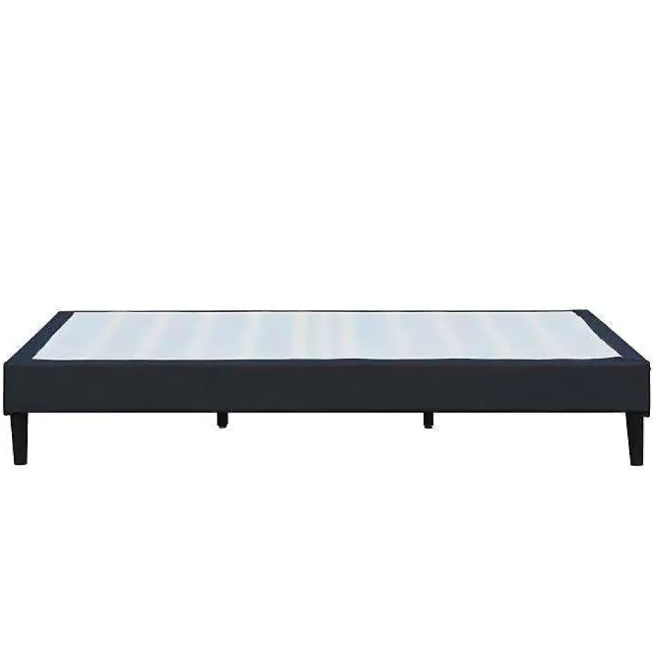King Of Dreams Sommier 140x190 cm dehoussable noir - pieds 20 cm - 13 lattes - soutien ferme - confort - ideal pour - facile entretien Discount