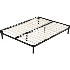 Literie Julien Sommier 160x200 cm Metal Solide et Confortable 29 cm - Montage Rapide - Lattes en Bois 14 en 9mm - Epaisseur Metal 1,2 mm - Idéal Online