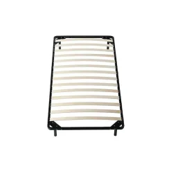 Literie Julien Sommier 90x190 cm Metal Solide et Confortable 29 cm - Montage Rapide - Lattes en Bois 14 en 9mm - Epaisseur Metal 1,2 mm - Idéal p Best