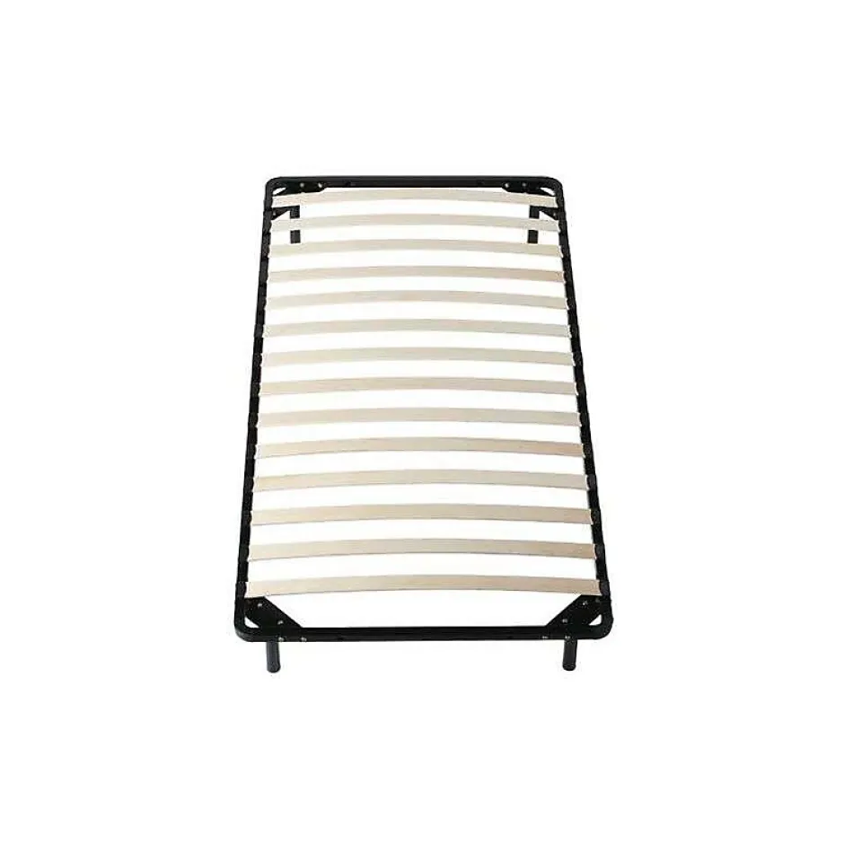 Literie Julien Sommier 90x190 cm Metal Solide et Confortable 29 cm - Montage Rapide - Lattes en Bois 14 en 9mm - Epaisseur Metal 1,2 mm - Idéal p Best