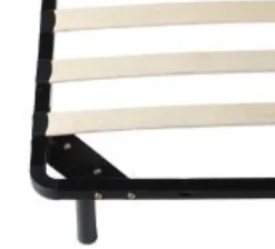 Literie Julien Sommier 90x190 cm Metal Solide et Confortable 29 cm - Montage Rapide - Lattes en Bois 14 en 9mm - Epaisseur Metal 1,2 mm - Idéal p Best