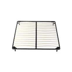 Nuits D'Or Sommier 140x190 cm Metal Solide et Confortable 29 cm - Montage Rapide - Lattes en Bois 14 en 9mm - Epaisseur Metal 1,2 mm - Idéal