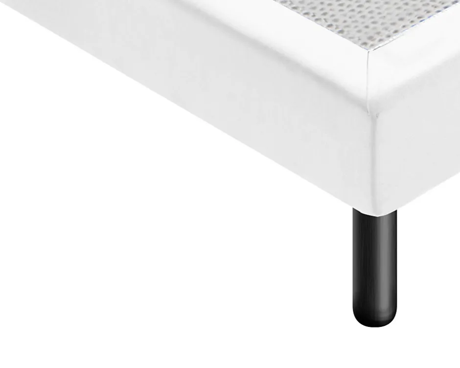 Materassiedoghe Sommier 180x200 Tapissier Déco Couleur Blanc Resistant Jusqu'à 120 Kg Par Personne