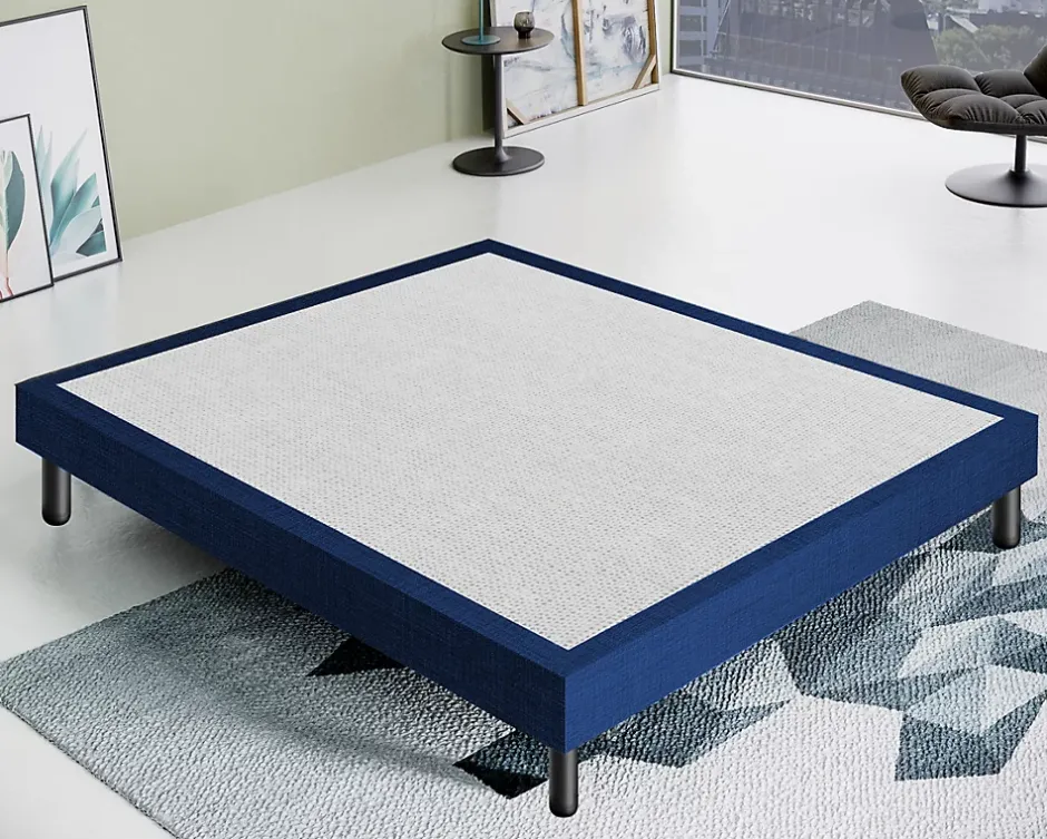 Materassiedoghe Sommier 120x200 Tapissier Déco Couleur Bleu Resistant Jusqu'à 120 Kg Par Personne Best
