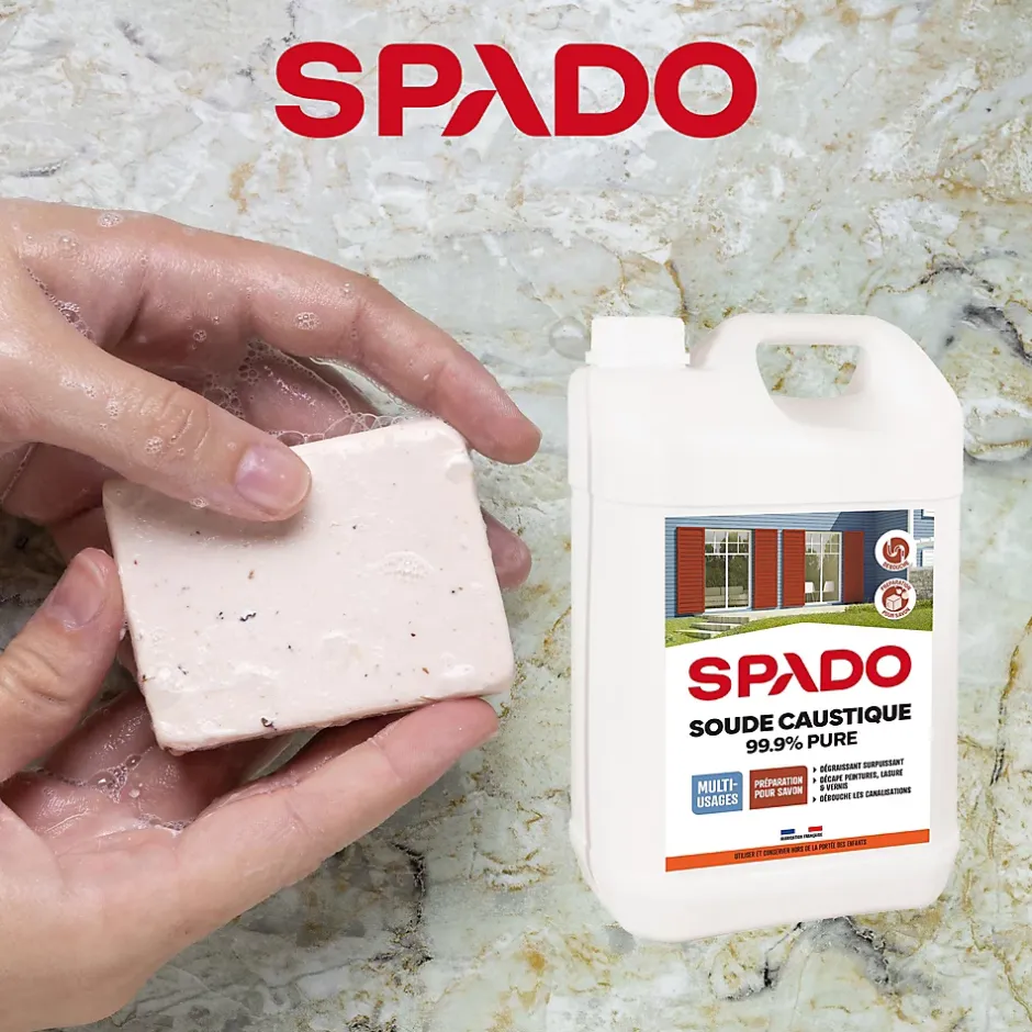 Spado Soude caustique formule pure 99,9% 1kg Clearance