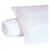 Toison d'Or Sous-taie d'oreiller molleton 100% coton gratté 60x60 cm blanc