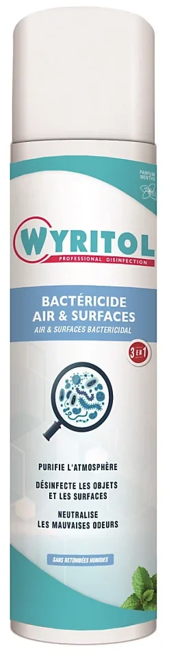Wyritol Spray purificateur d'air bactéricide air & surfaces 500ml